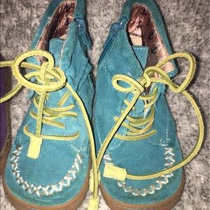 Livie and Luca Teal Hopper Boots Size 10